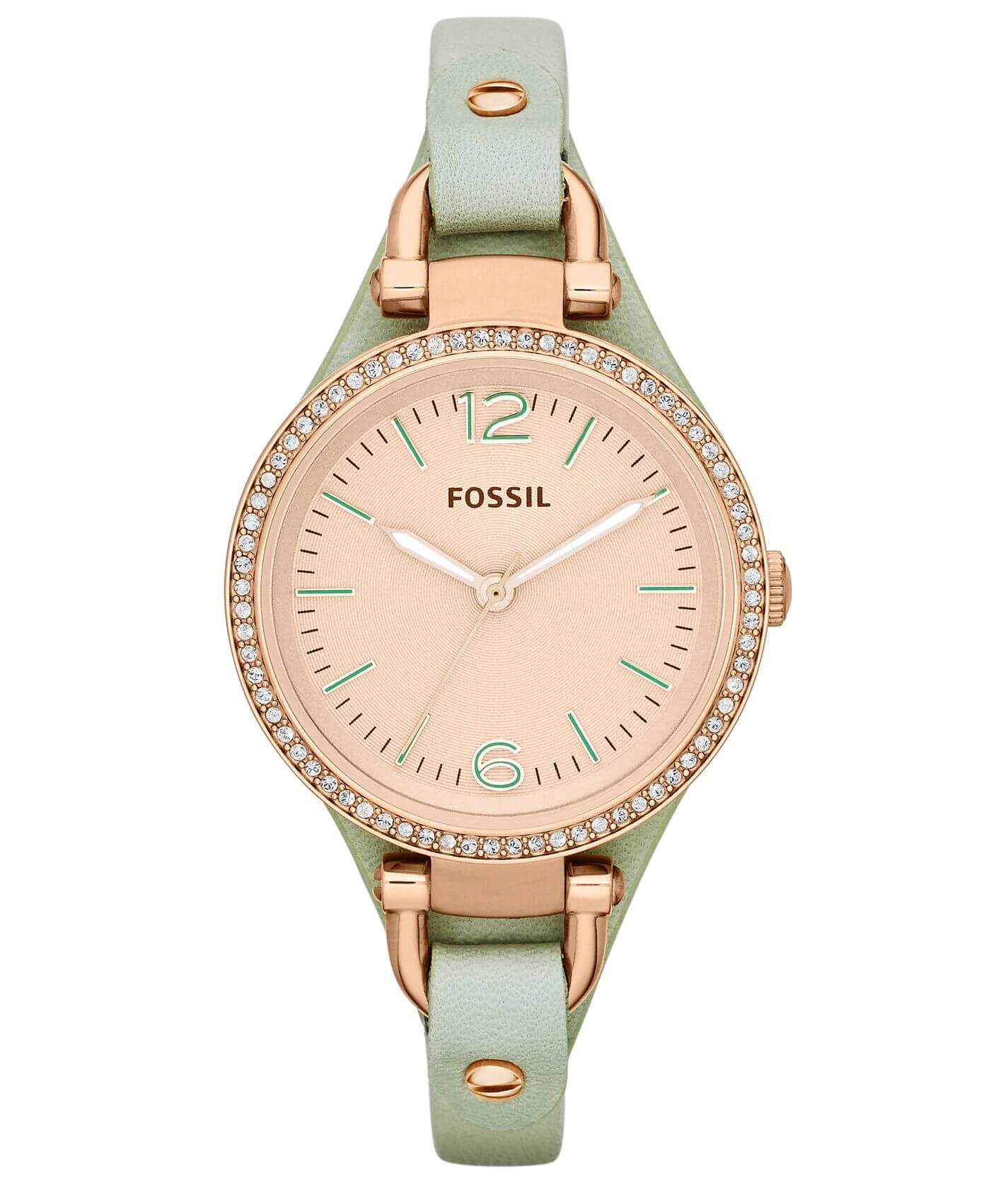 FOSSIL　ジョージア　ピンクゴールド Fossil Georgia Glitz Rose Dial Rose Gold-tone Ladies Watch