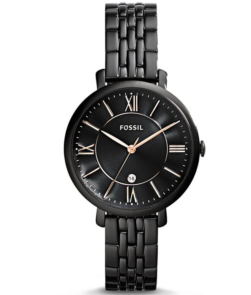 Fossil black womens watch hot sale