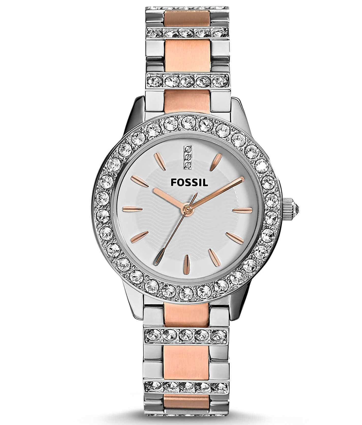 Fossil jesse analog outlet rose gold