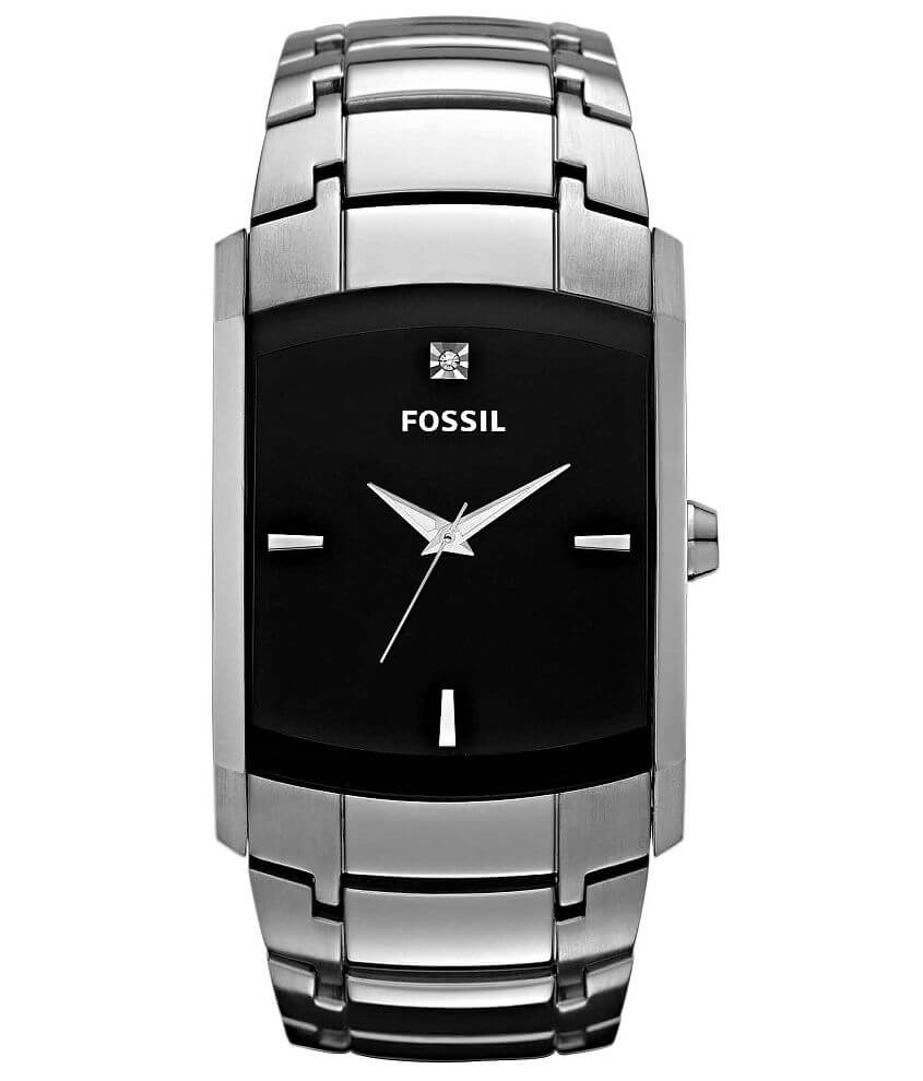 Fossil Rectangular Watch - Men's Watches in Silver | Buckle