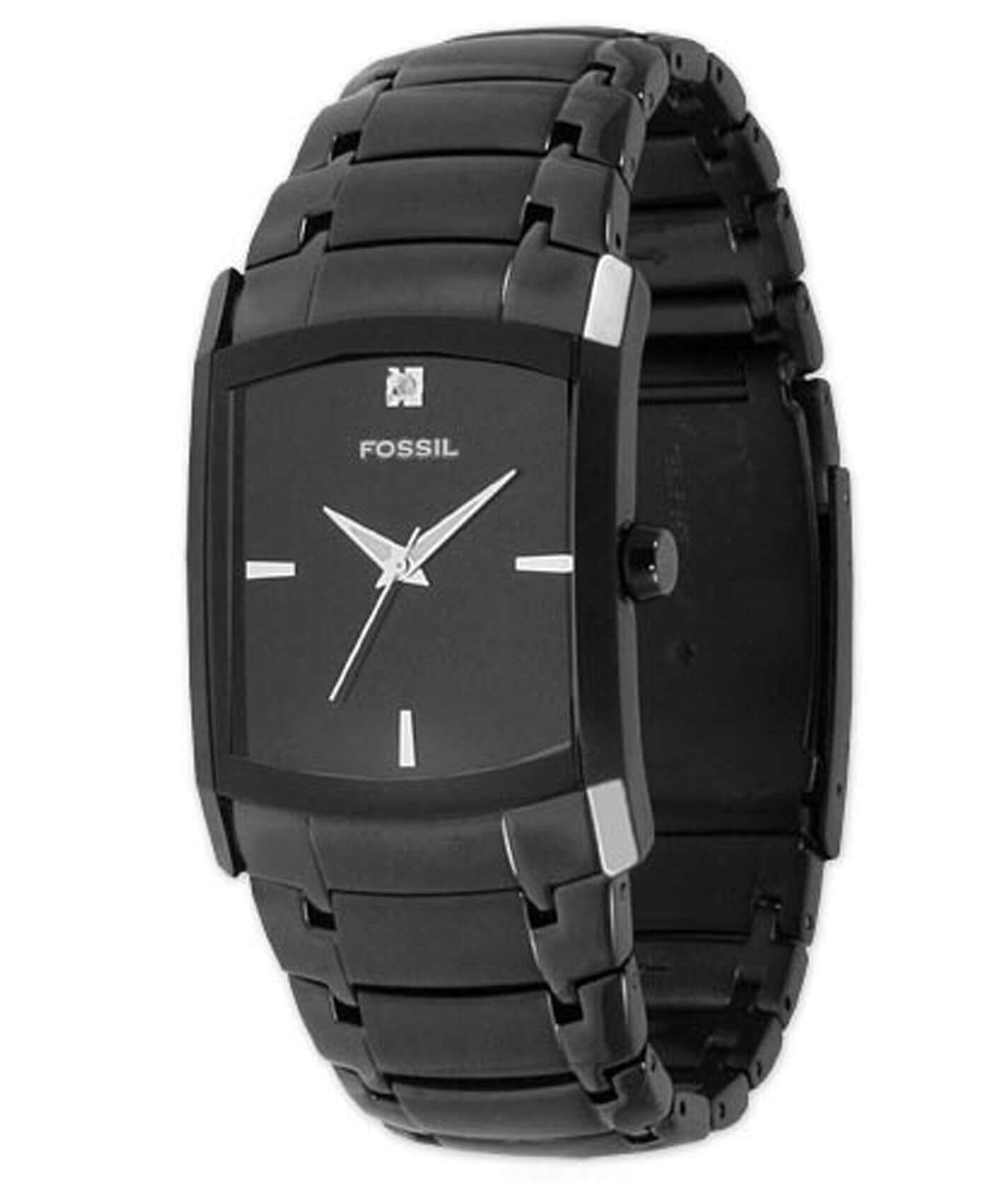 Black square fossil watch sale