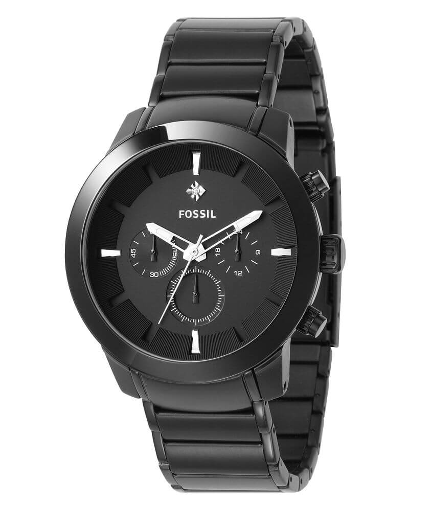 Fossil Dress Plated Watch Men s Watches in Black Buckle
