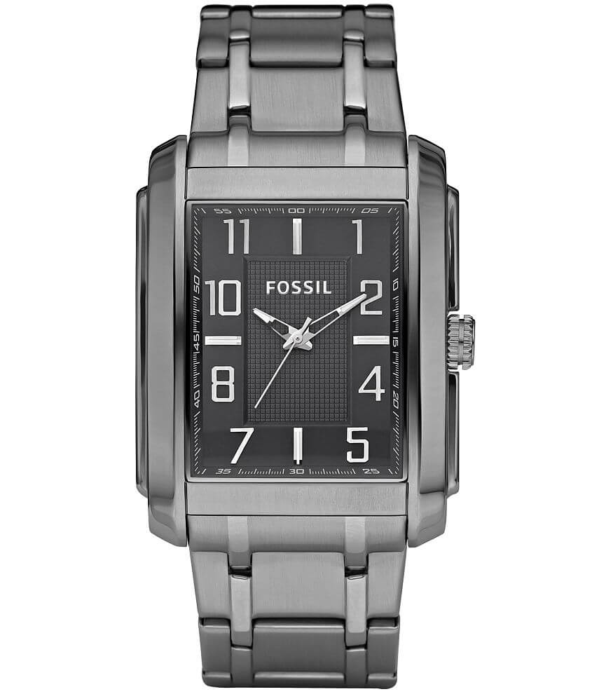 Fossil Square Case Watch - Men's Watches in Smoke | Buckle