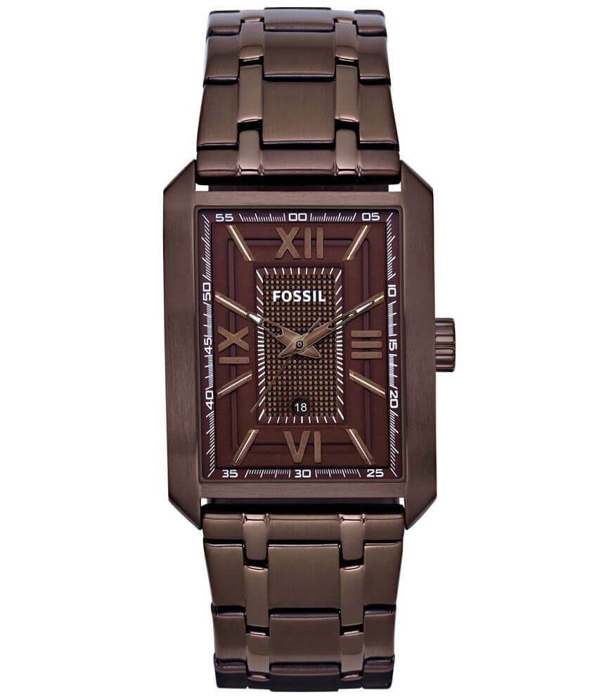 Fossil Square Case Watch - Men's Watches in Brown | Buckle