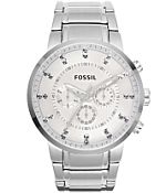 Fossil Silver Bling Watch - Men's Watches in Silver | Buckle