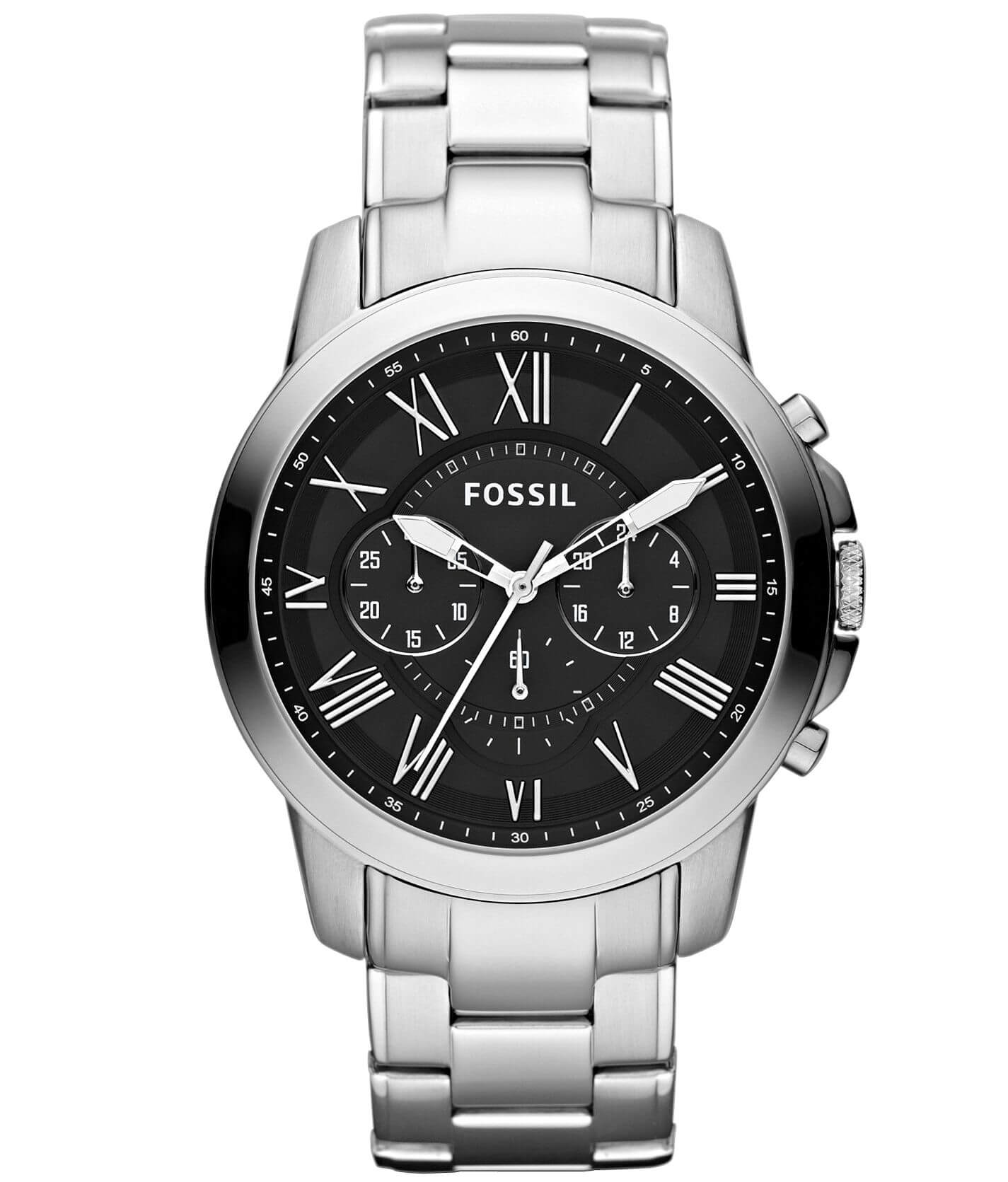 Fossil Grant Watch - Men's Watches in Silver | Buckle