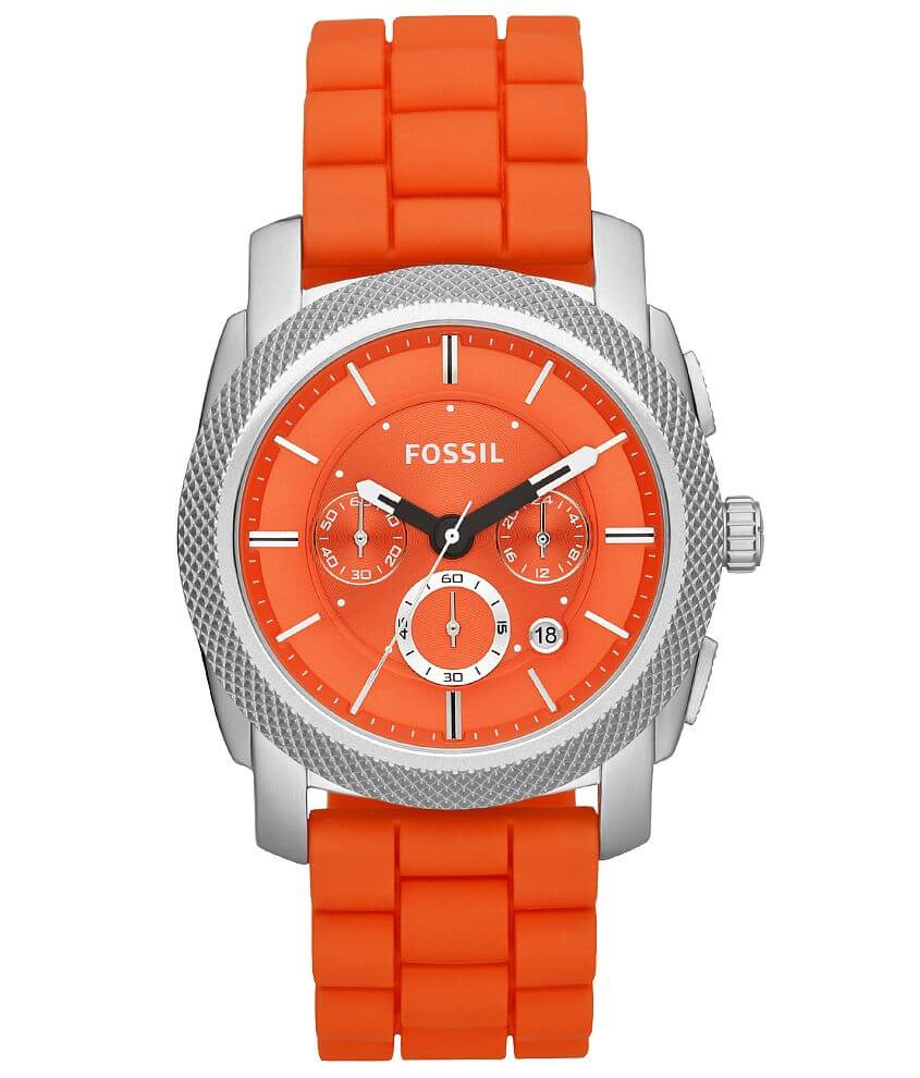 Fossil watch shop orange strap