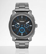 Fossil Machine Chronograph Smoke Stainless Steel Watch FS4931 45MM Machine Chronograph Smoke Stainless Steel Watch - FS4931  main image 4