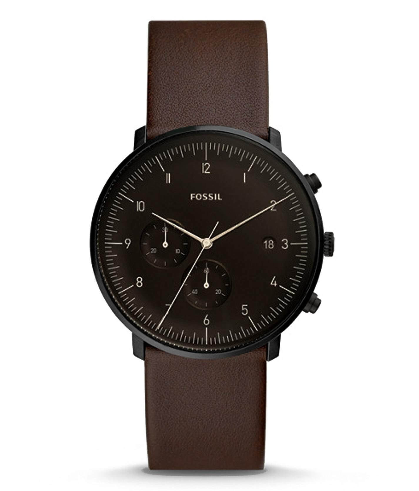 Chase timer chronograph 2025 whisky leather watch