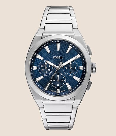 Fossil Everett Chronograph Watch front view