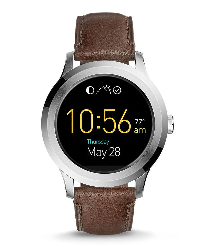 Tung lastbil Høflig Munk Fossil Q Founder 2.0 Touchscreen Smartwatch - Men's Watches in Brown |  Buckle