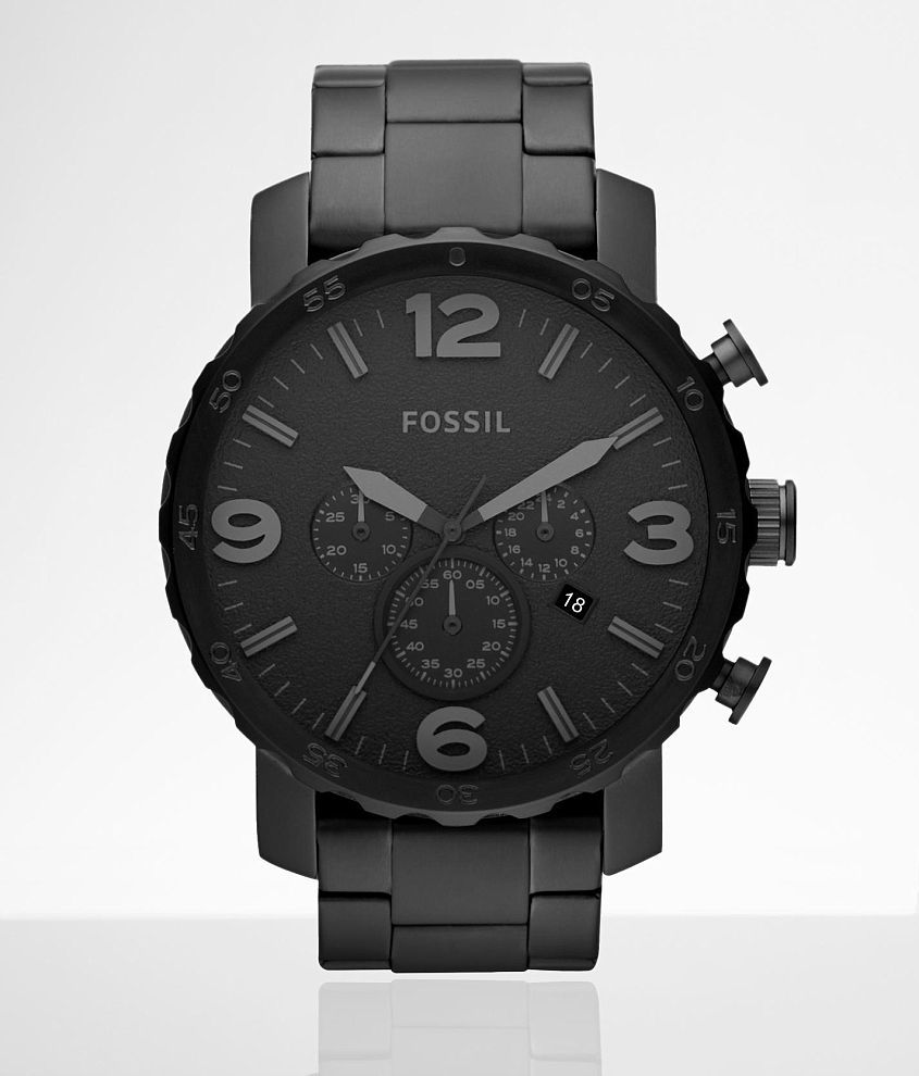 Matte black fossil discount watch