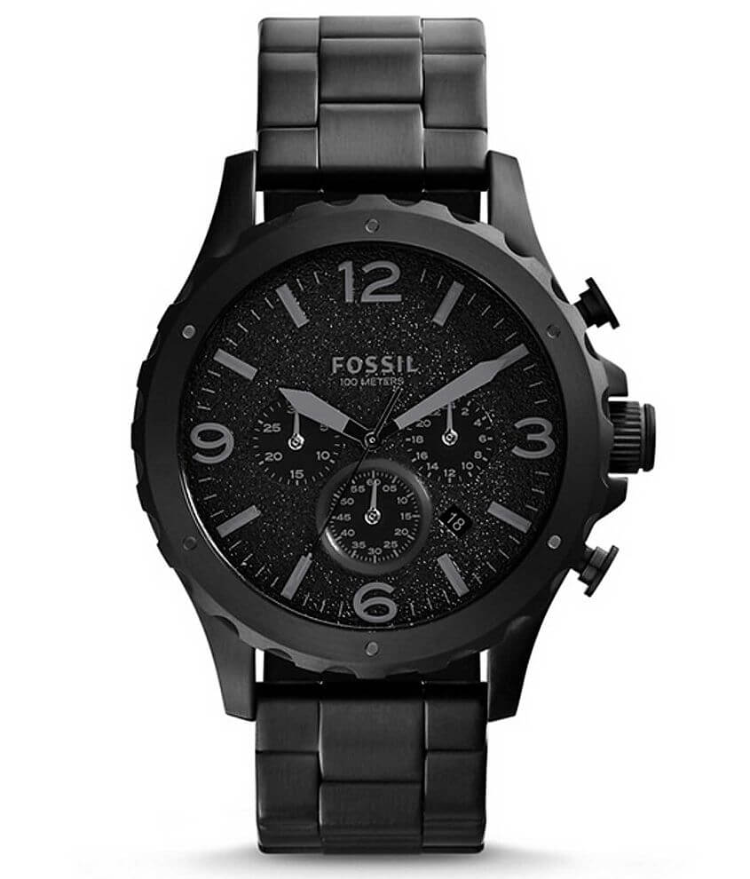 Fossil Nate Watch - Men's Watches in Black | Buckle