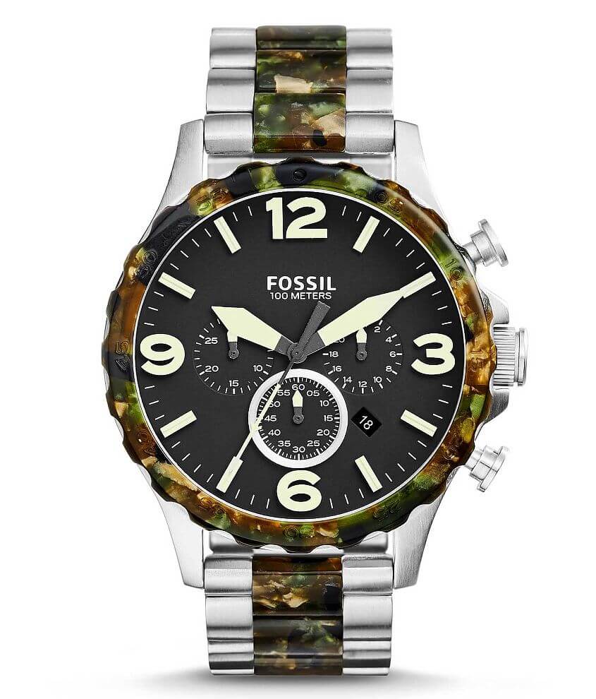 Fossil nate online silver