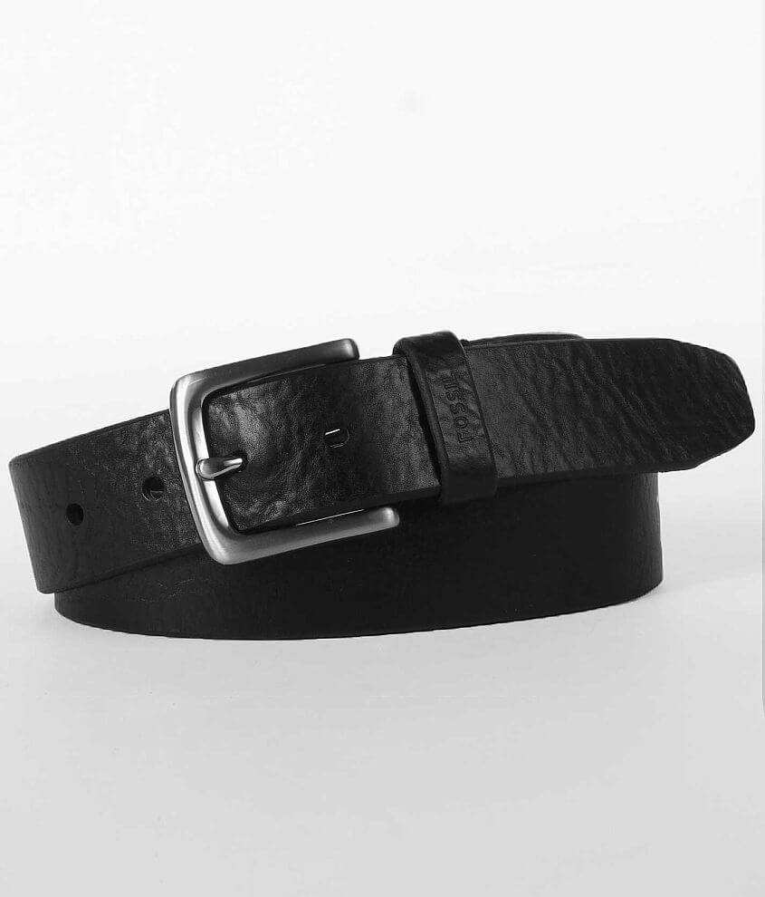 Fossil Joe Belt Men's Belts in Black Buckle