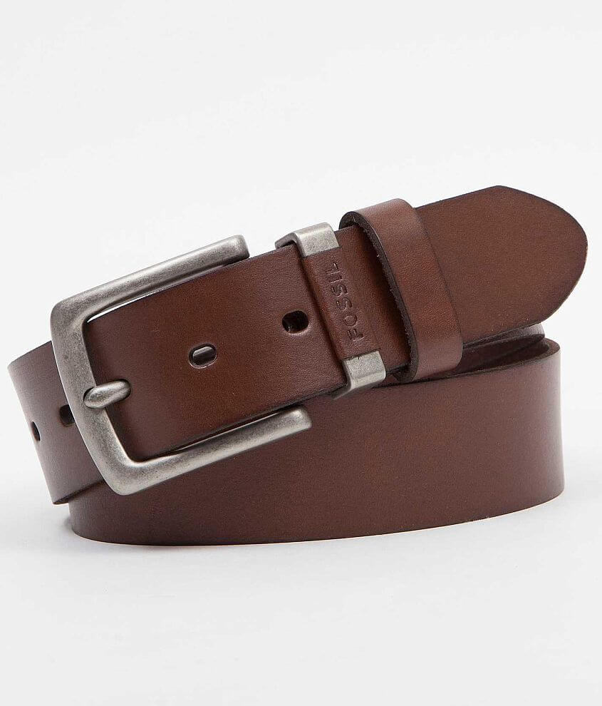 JACK & JONES Men Brown Genuine Leather Belt Brown Stone - Price in