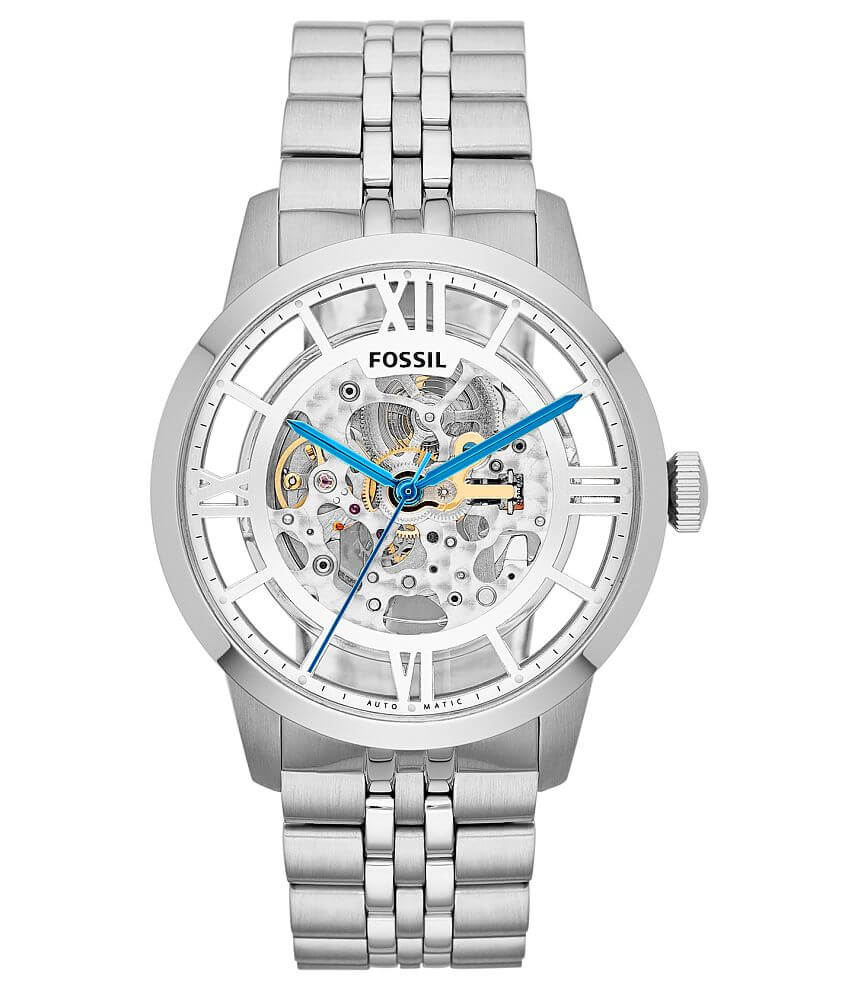 Fossil Townsman Automatic Watch - Men's Watches in Silver | Buckle