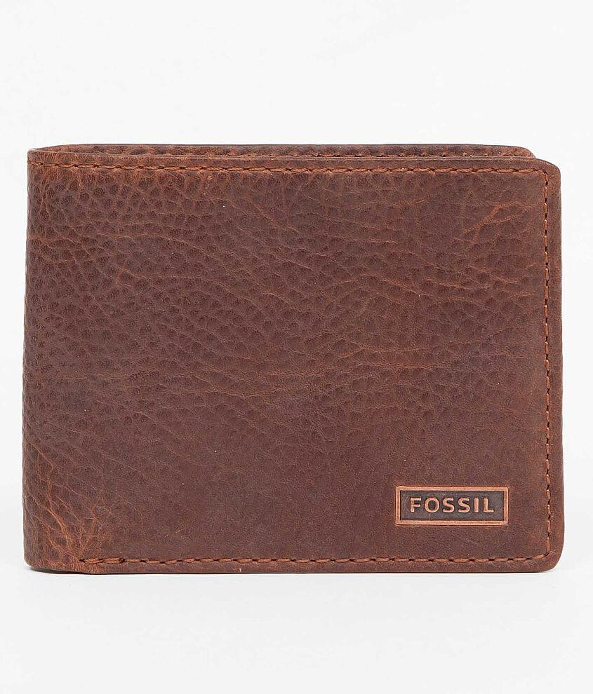 Fossil Garrison Traveler Wallet - Men's Bags in Dark Brown | Buckle