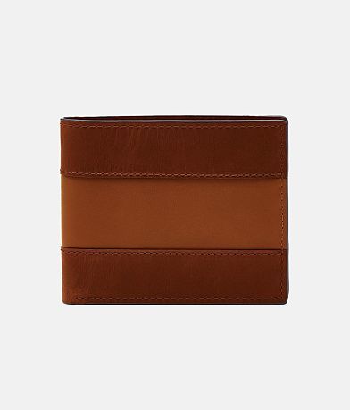 Fossil Everett Leather Card Wallet - Men's Bags in Medium Brown
