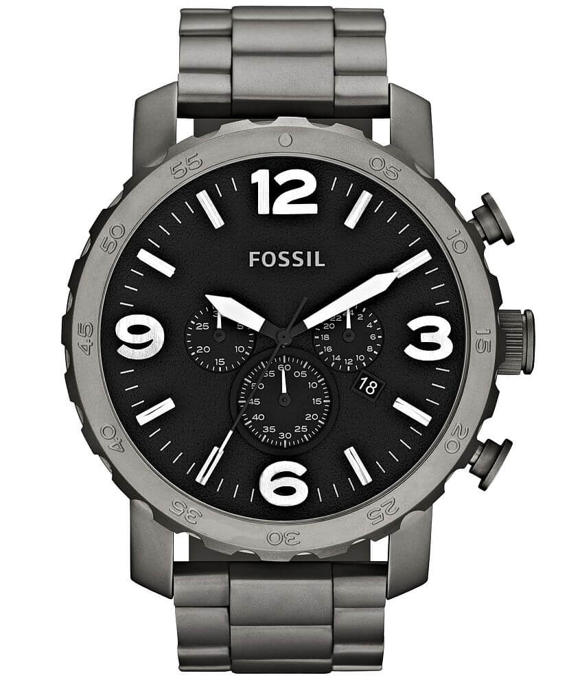 Fossil Nate Watch Men s Watches in Titanium Buckle