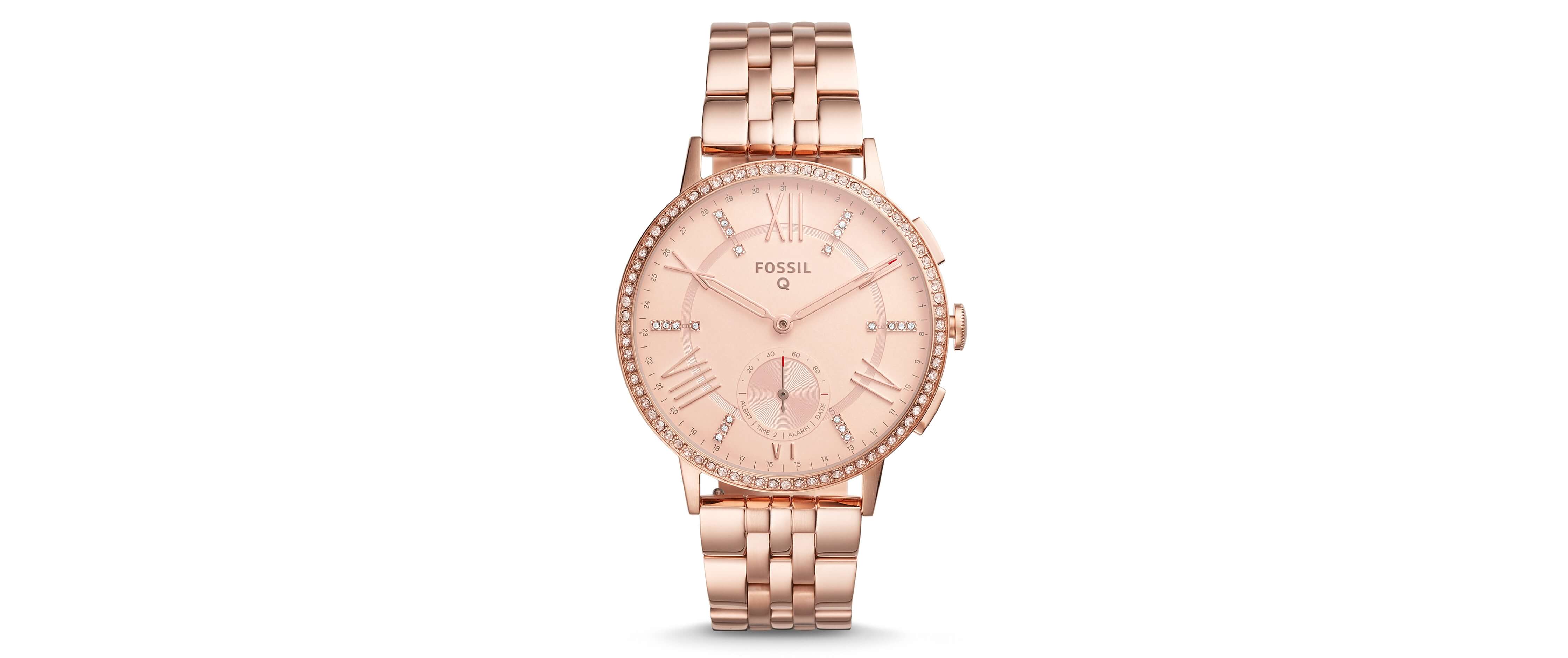 fossil q gazer rose gold