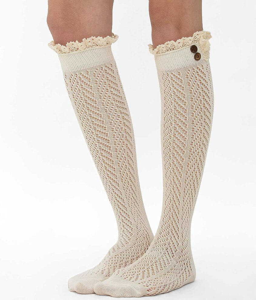 Daytrip Open Weave Knee High Socks front view