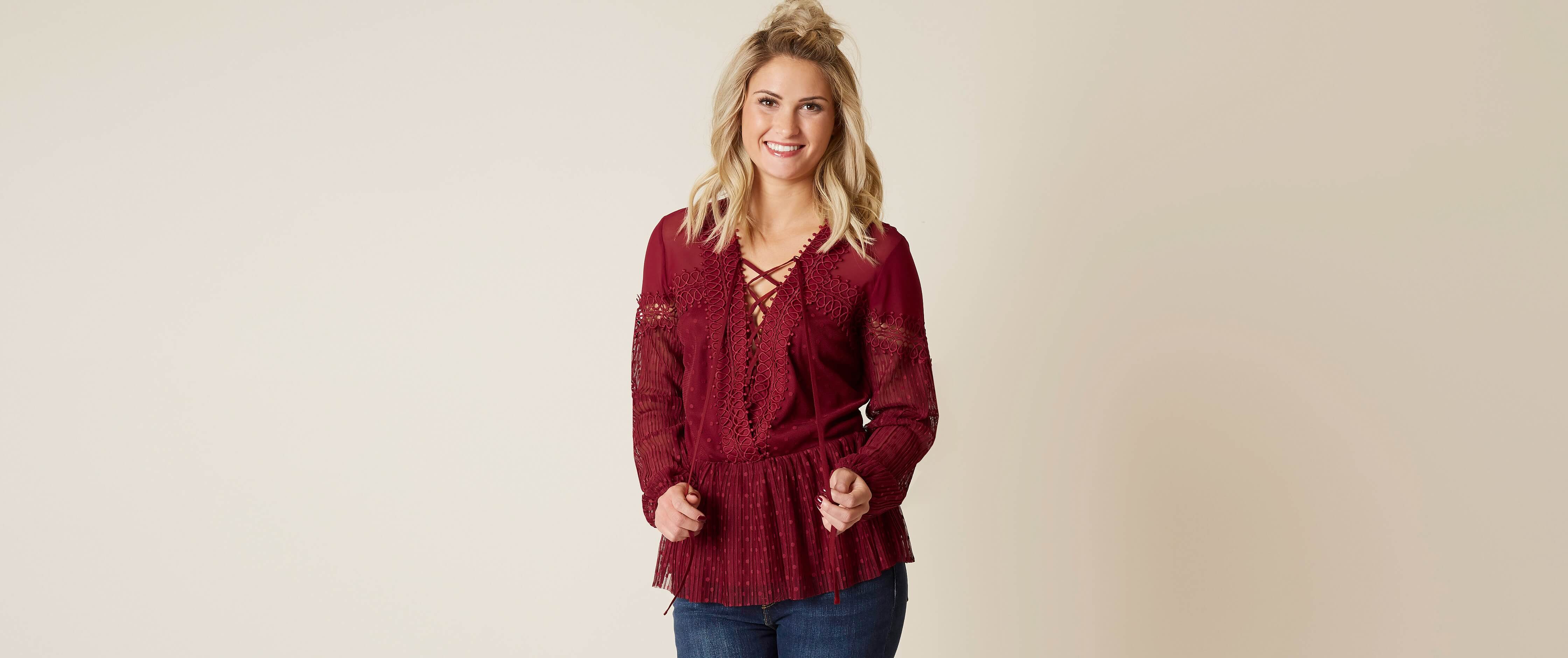 Image of BKE Boutique Peplum Top