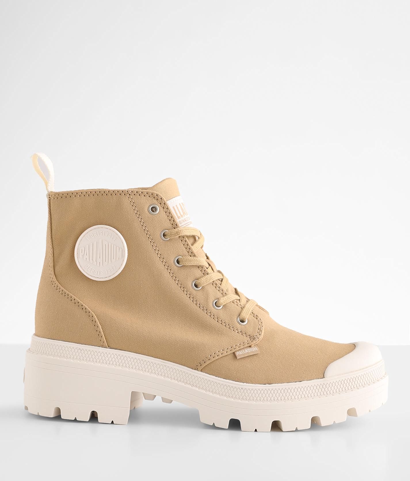 Palladium Pallabase Twill Boot - Women's Shoes in Taos Taupe | Buckle