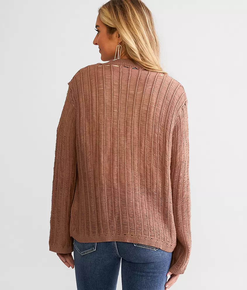 Destructed Cardigan Sweater