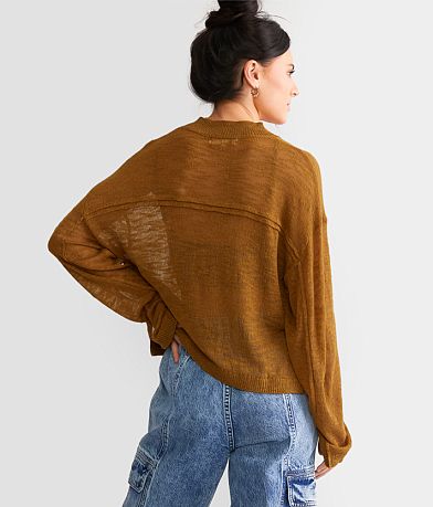 Gilded Intent Boxy Cropped Sweater back view