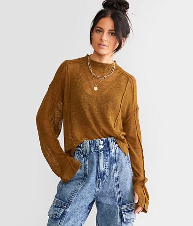 Gilded Intent Boxy Cropped Sweater full right side view
