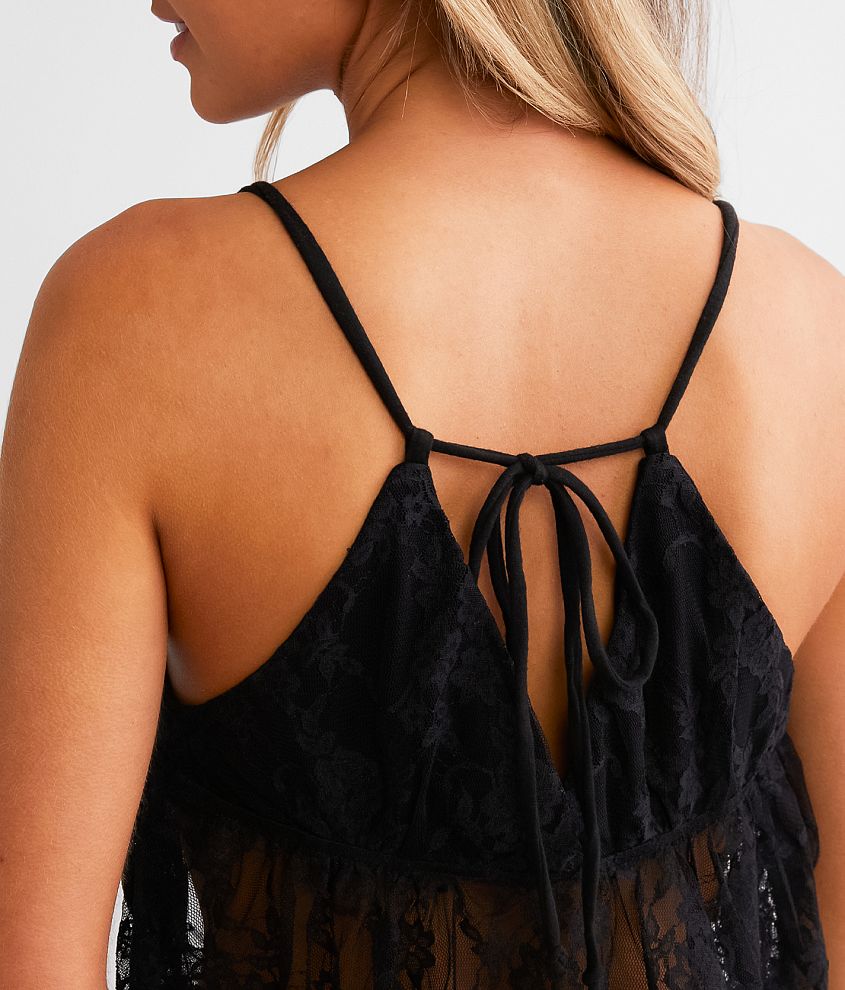 Lace Cropped Tank Top