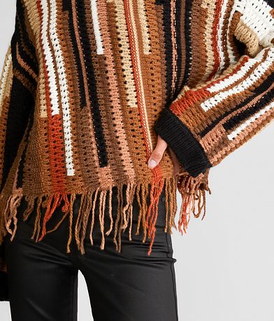 Gilded Intent Fringe Cropped Sweater misc detail 1 view