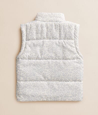 Girls - Cheetah Puffer Vest thumbnail 2
