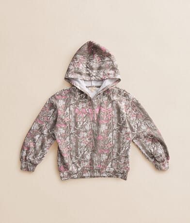 Girls - Camo & Bow Hooded Sweatshirt