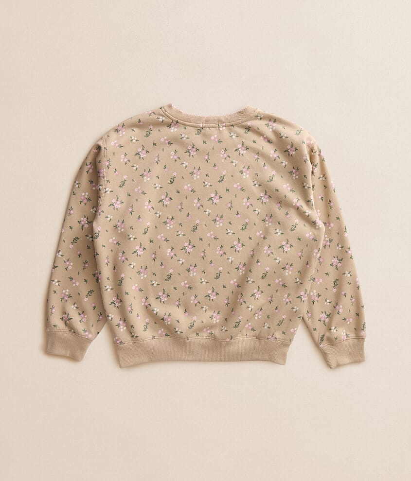 Girls - Floral Bow Pullover
