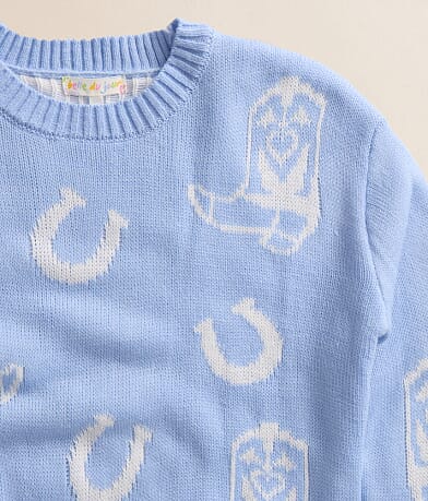 Girls - Horseshoes & Boots Sweater thumbnail 3