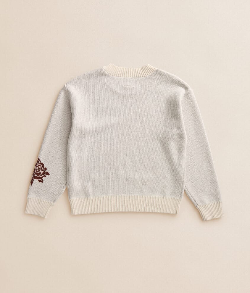 Girls - Horseshoe & Roses Sweater