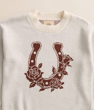 Girls - Horseshoe & Roses Sweater thumbnail 3