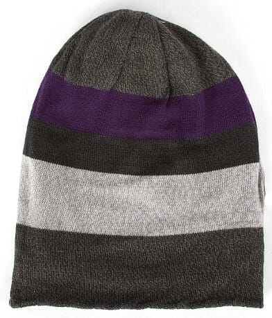 Buckle Black Reversible Slouch Beanie misc detail 1 view