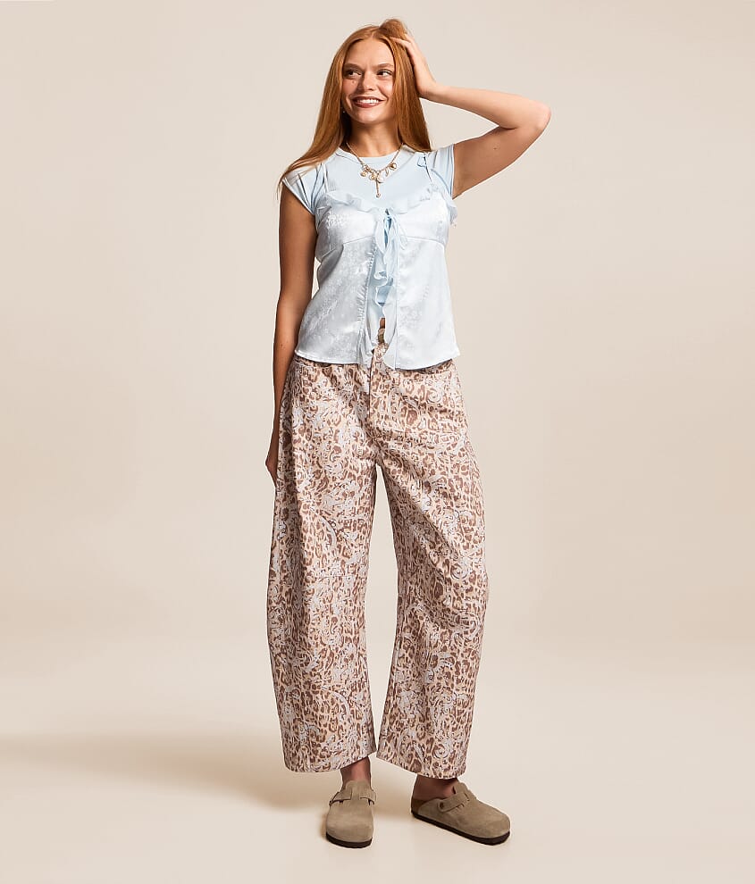 High Rise Barrel Pant