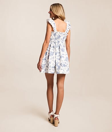 Floral Denim Dress thumbnail 2