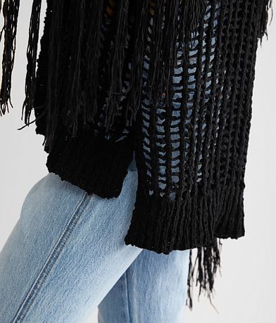 Peach Love California Fringe Cardigan Sweater MISC_DETAIL_1