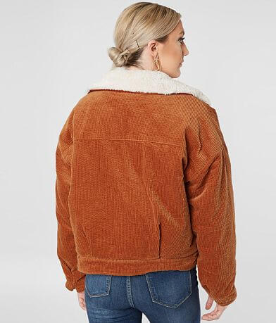 Peach Love California Oversized Corduroy Jacket BACK