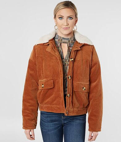 Peach Love California Oversized Corduroy Jacket FULL_RIGHT_SIDE