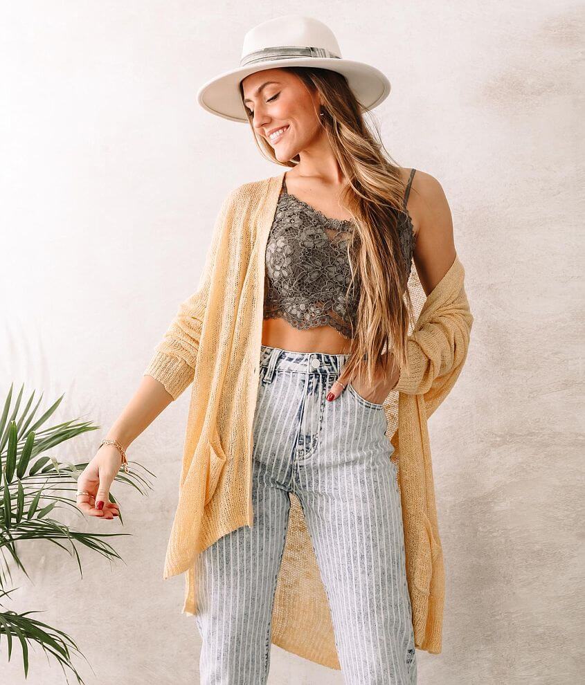 Willow & Root Open Weave Cardigan Sweater