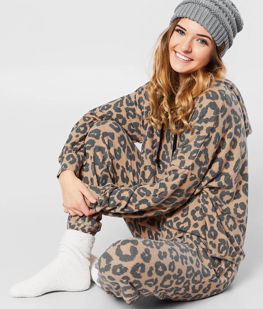 Animal print jogger set hot sale