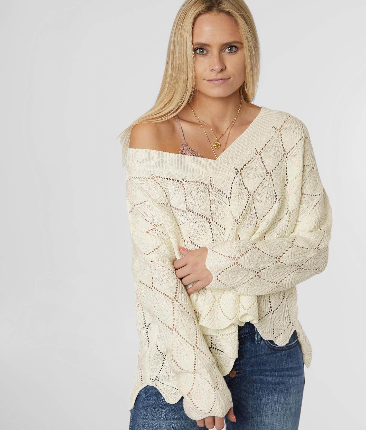 pointelle sweater