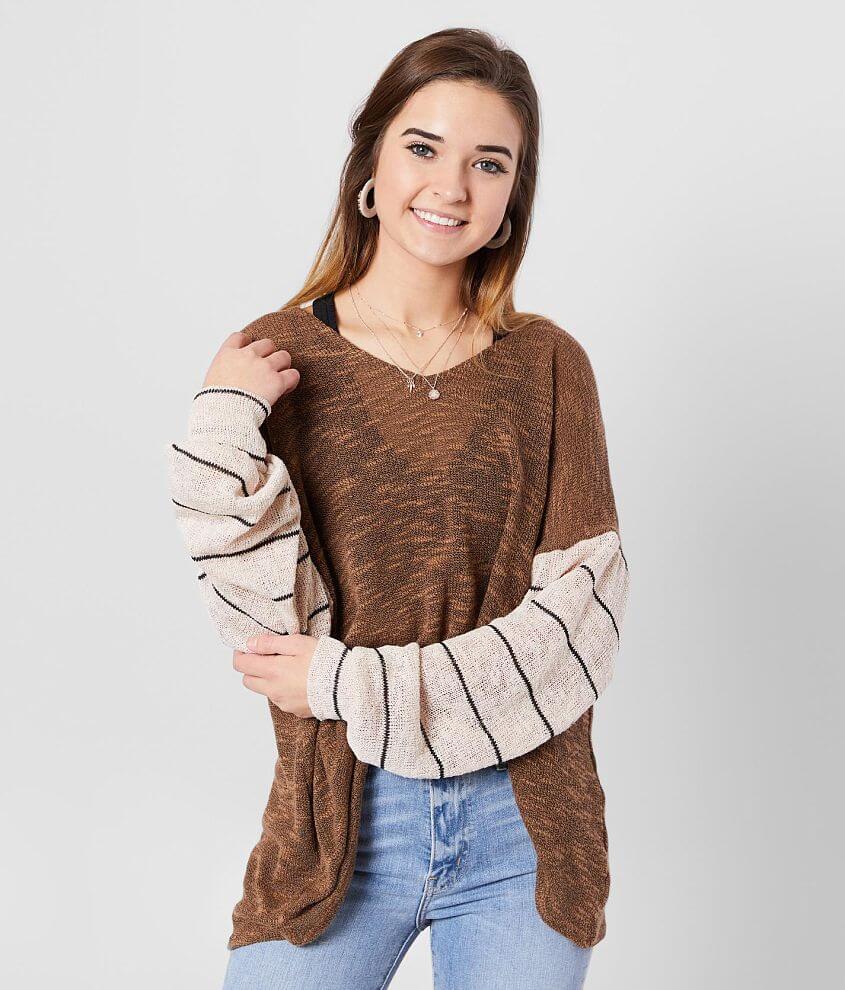 Image of Peach Love California Open Weave Top