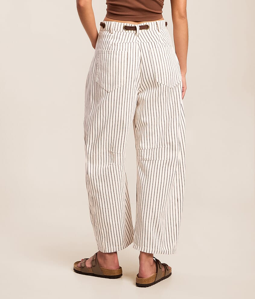 High Rise Striped Barrel Pant - thumbnail 4